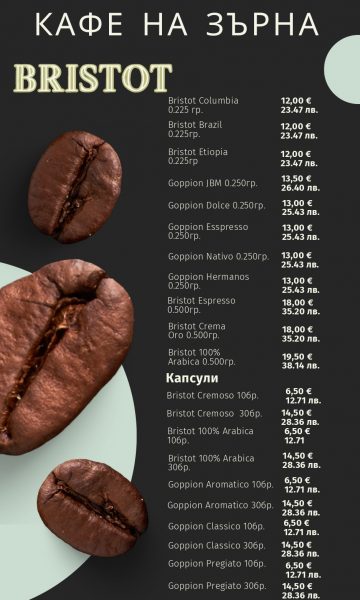 menu bristot